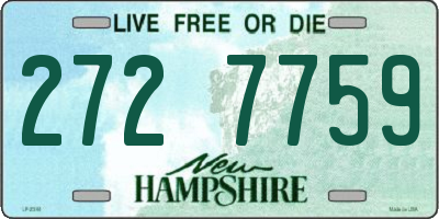 NH license plate 2727759