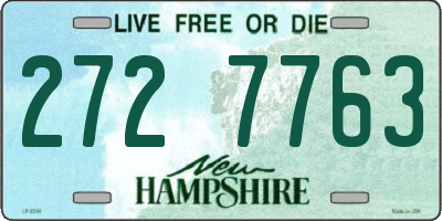 NH license plate 2727763