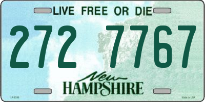 NH license plate 2727767