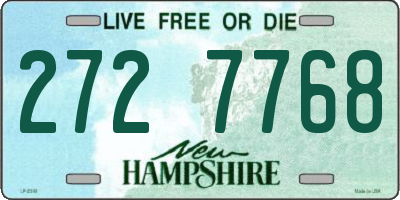 NH license plate 2727768