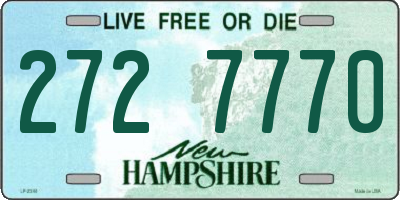 NH license plate 2727770