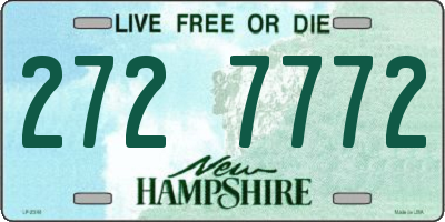 NH license plate 2727772
