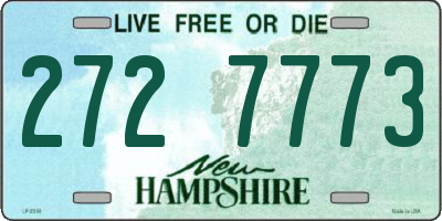 NH license plate 2727773