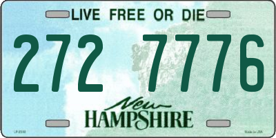 NH license plate 2727776