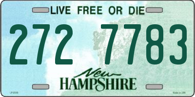 NH license plate 2727783