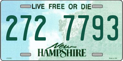 NH license plate 2727793
