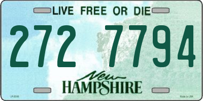 NH license plate 2727794