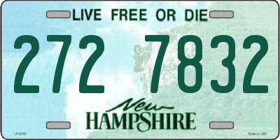 NH license plate 2727832
