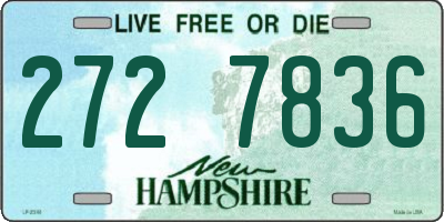 NH license plate 2727836