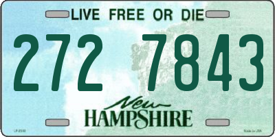 NH license plate 2727843