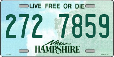 NH license plate 2727859