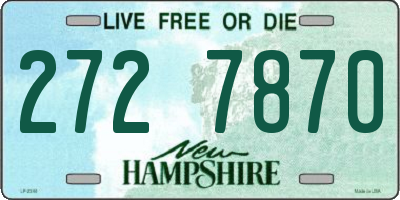NH license plate 2727870