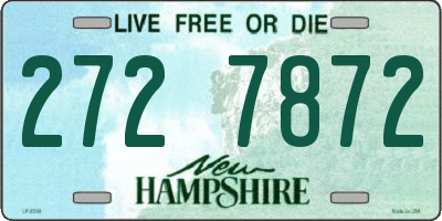NH license plate 2727872