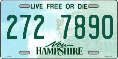 NH license plate 2727890