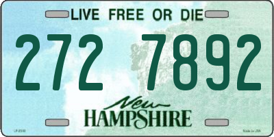 NH license plate 2727892