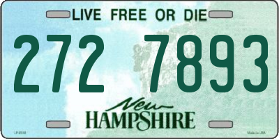 NH license plate 2727893