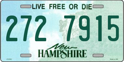 NH license plate 2727915