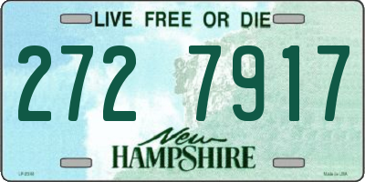 NH license plate 2727917
