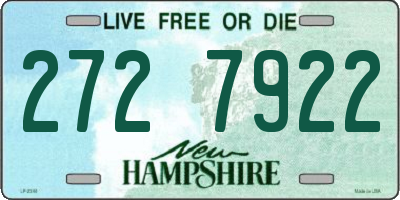 NH license plate 2727922