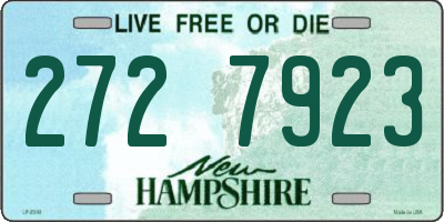 NH license plate 2727923