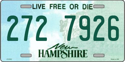 NH license plate 2727926