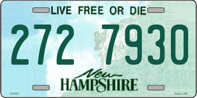 NH license plate 2727930
