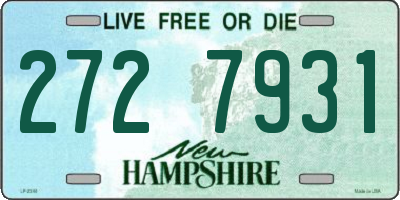 NH license plate 2727931