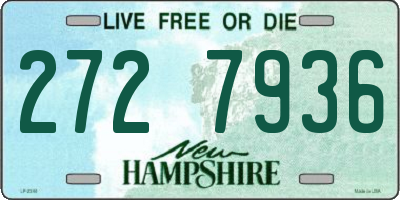 NH license plate 2727936
