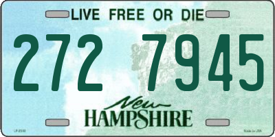 NH license plate 2727945