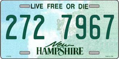 NH license plate 2727967