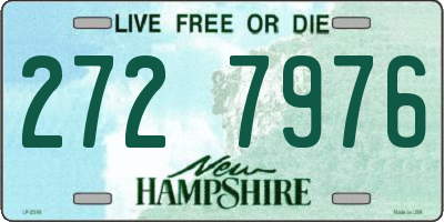 NH license plate 2727976