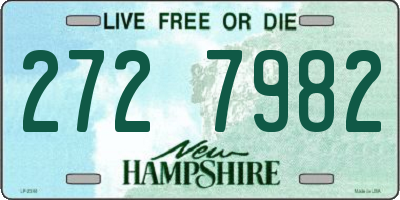 NH license plate 2727982
