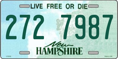 NH license plate 2727987