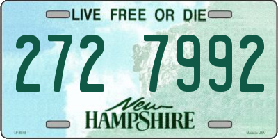 NH license plate 2727992