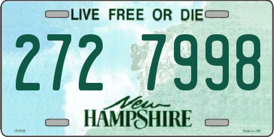 NH license plate 2727998