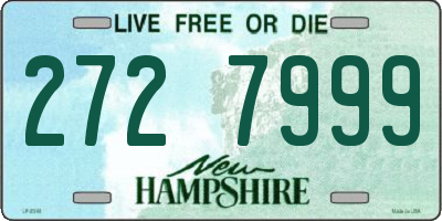 NH license plate 2727999