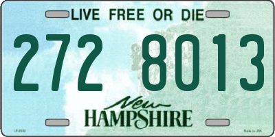 NH license plate 2728013