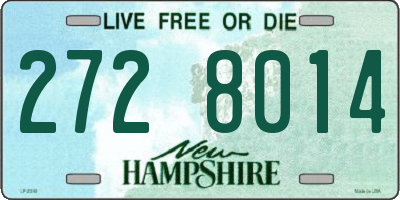 NH license plate 2728014