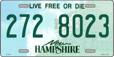 NH license plate 2728023