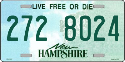 NH license plate 2728024