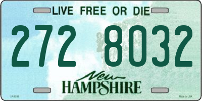 NH license plate 2728032