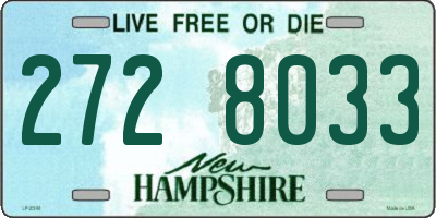 NH license plate 2728033