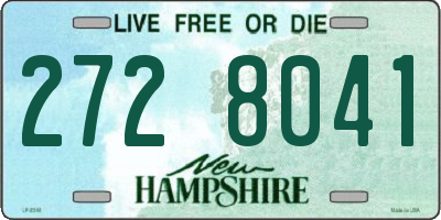 NH license plate 2728041