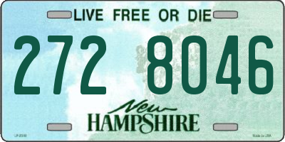 NH license plate 2728046