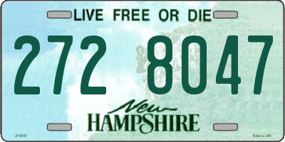 NH license plate 2728047