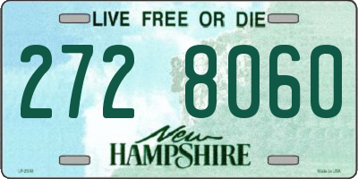NH license plate 2728060