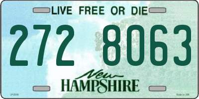NH license plate 2728063
