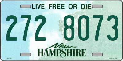 NH license plate 2728073