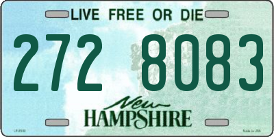 NH license plate 2728083
