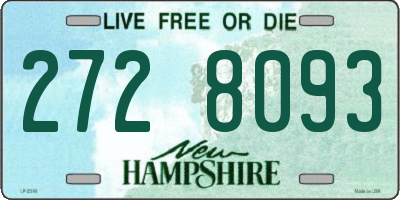 NH license plate 2728093